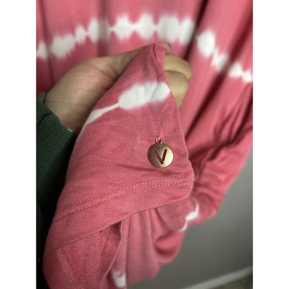 Lane Bryant Livi Hooded Midi Dress Coral White NWT Stretch Comfy Size 22/24 - Picture 4 of 9